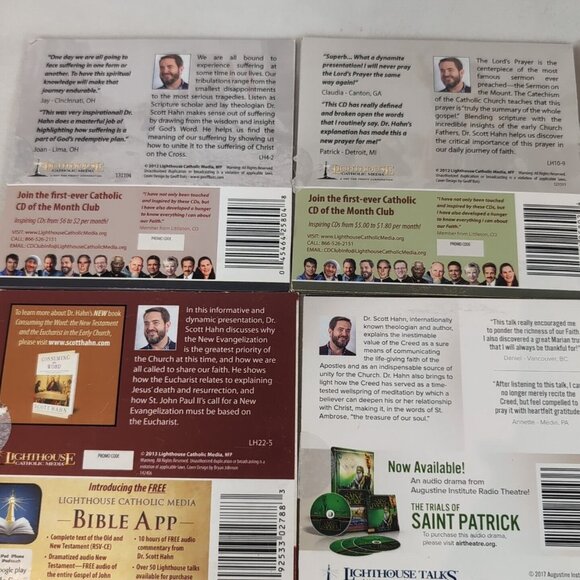 Dr. Scott Hahn Lighthouse Catholic Media CD 9 Lot Advent Jesus Mary Hell ABBA - Picture 9 of 13